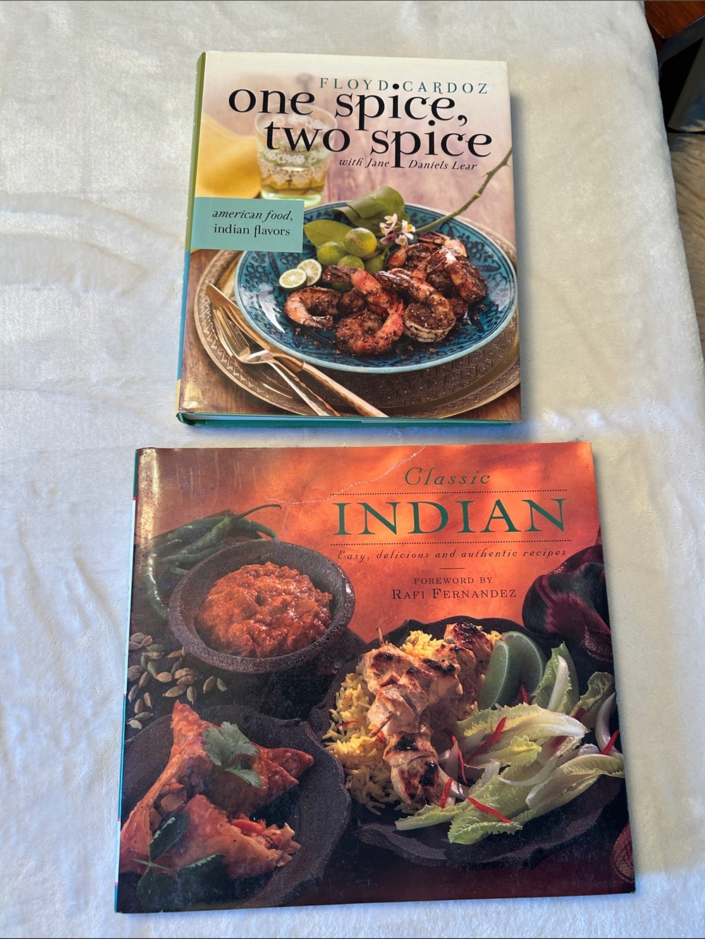Classic Indian Cookbook One Spice, Two Spice Cooking Recipes Book Lot